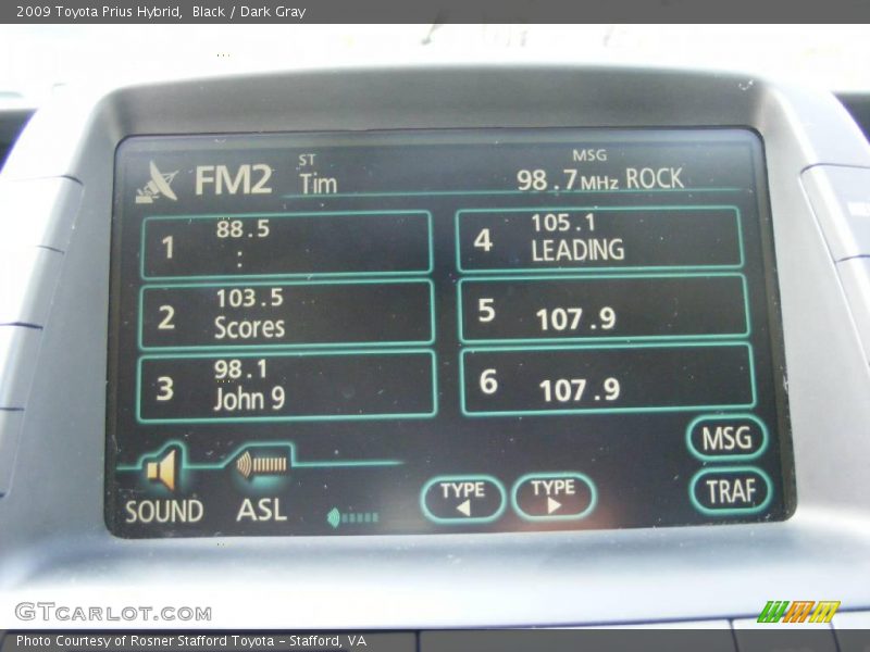 Black / Dark Gray 2009 Toyota Prius Hybrid