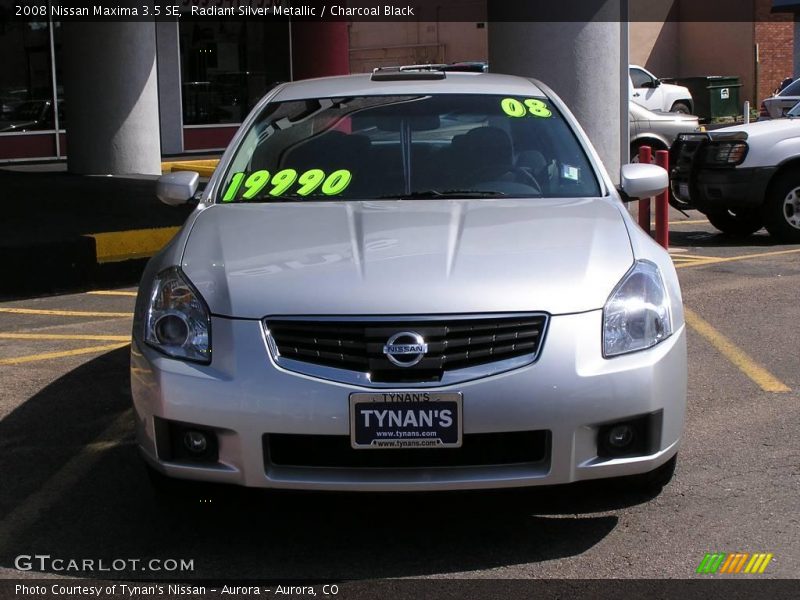 Radiant Silver Metallic / Charcoal Black 2008 Nissan Maxima 3.5 SE