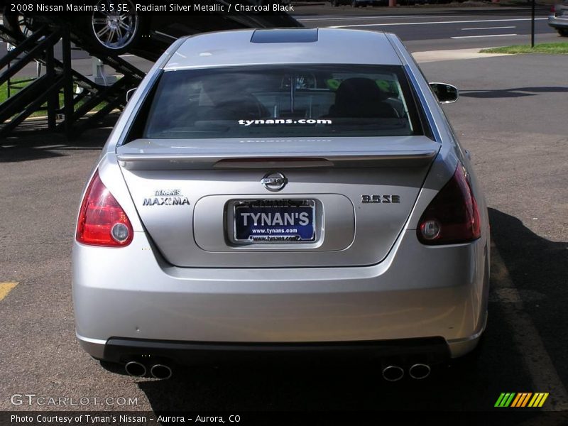 Radiant Silver Metallic / Charcoal Black 2008 Nissan Maxima 3.5 SE