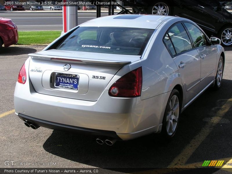 Radiant Silver Metallic / Charcoal Black 2008 Nissan Maxima 3.5 SE
