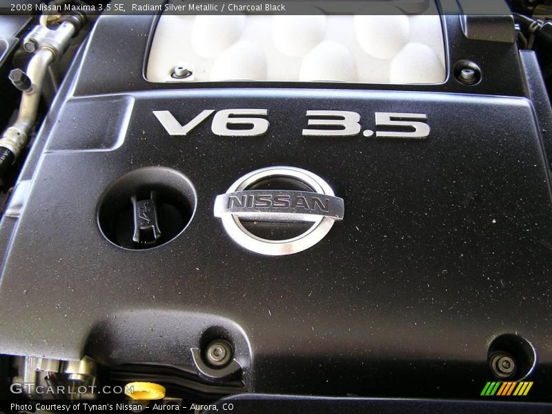 Radiant Silver Metallic / Charcoal Black 2008 Nissan Maxima 3.5 SE