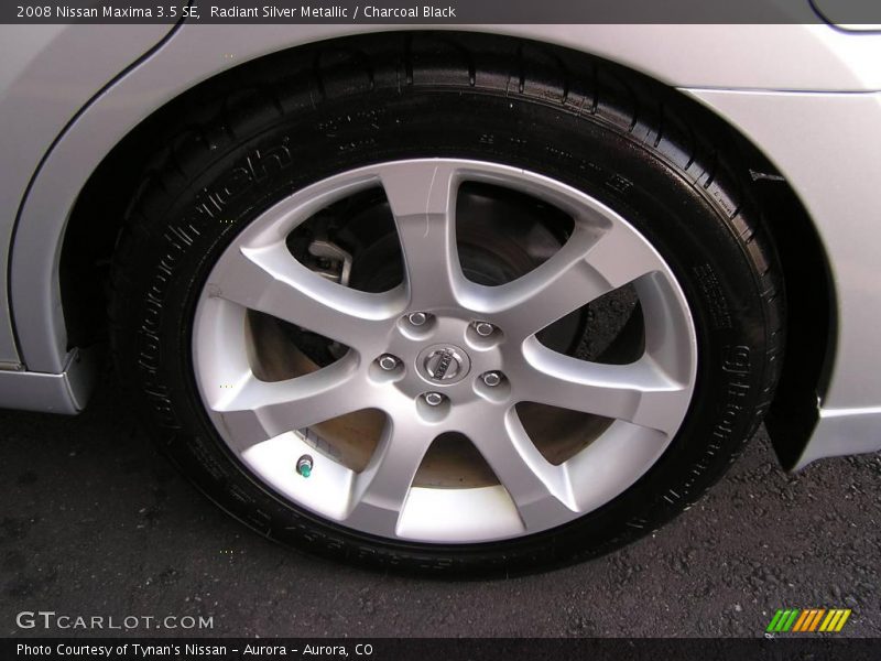 Radiant Silver Metallic / Charcoal Black 2008 Nissan Maxima 3.5 SE