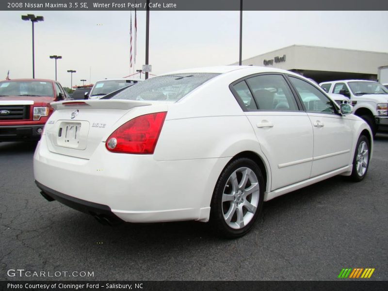 Winter Frost Pearl / Cafe Latte 2008 Nissan Maxima 3.5 SE