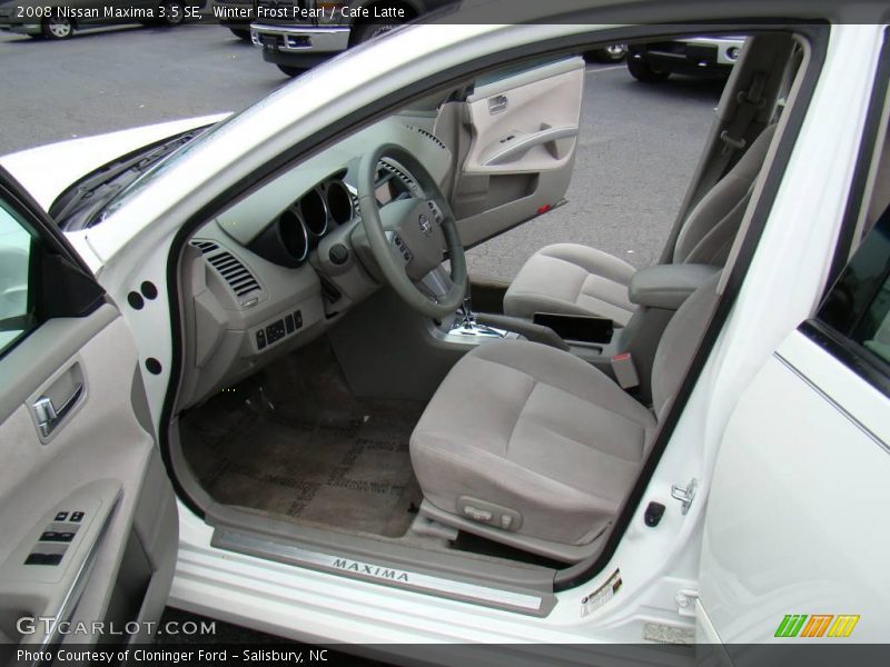 Winter Frost Pearl / Cafe Latte 2008 Nissan Maxima 3.5 SE