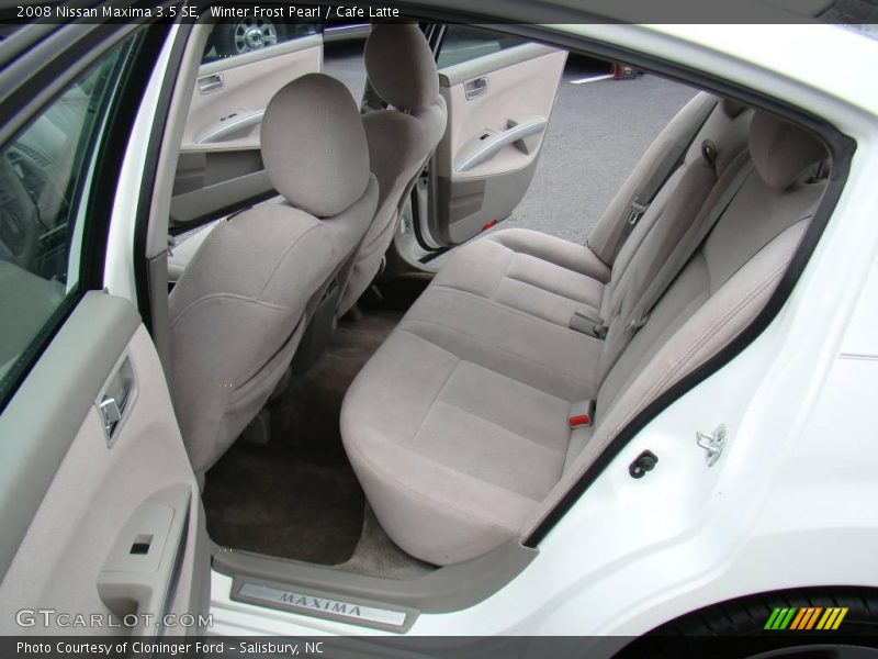 Winter Frost Pearl / Cafe Latte 2008 Nissan Maxima 3.5 SE
