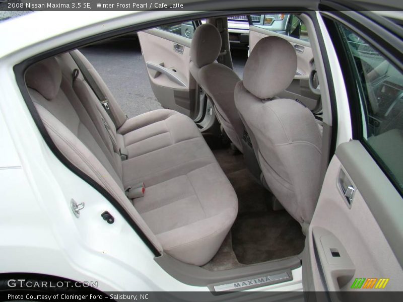 Winter Frost Pearl / Cafe Latte 2008 Nissan Maxima 3.5 SE