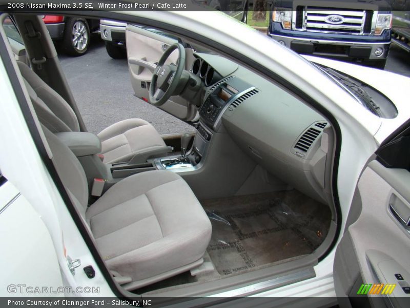 Winter Frost Pearl / Cafe Latte 2008 Nissan Maxima 3.5 SE
