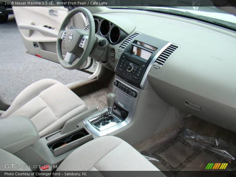 Winter Frost Pearl / Cafe Latte 2008 Nissan Maxima 3.5 SE