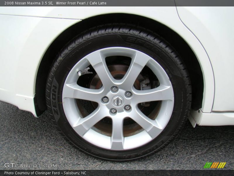 Winter Frost Pearl / Cafe Latte 2008 Nissan Maxima 3.5 SE