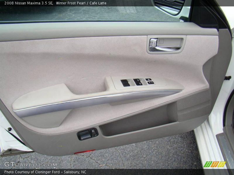 Winter Frost Pearl / Cafe Latte 2008 Nissan Maxima 3.5 SE