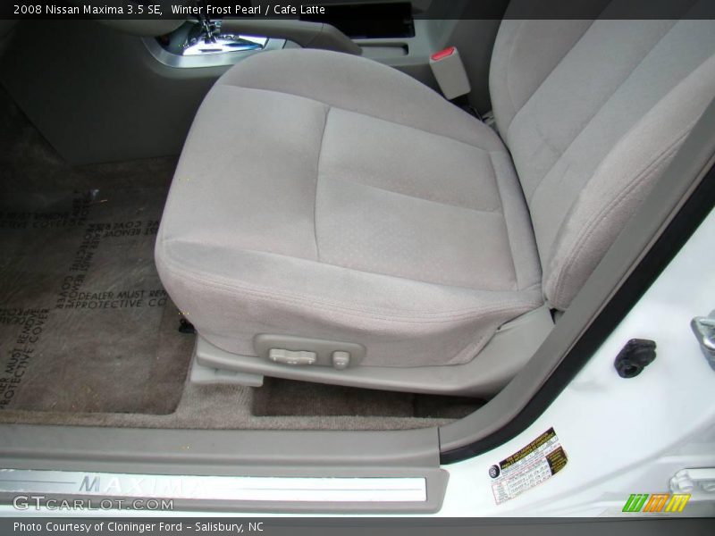 Winter Frost Pearl / Cafe Latte 2008 Nissan Maxima 3.5 SE