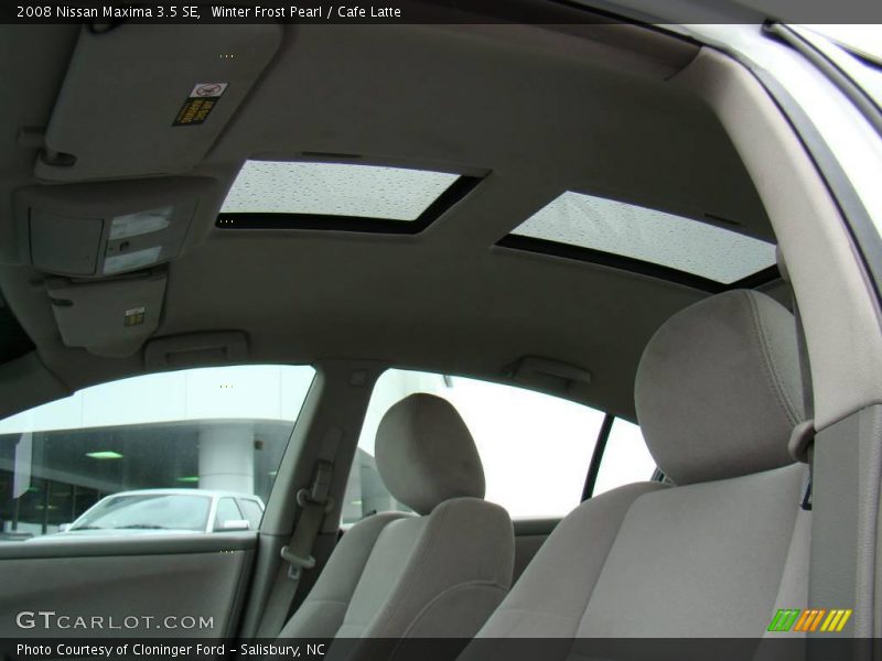 Winter Frost Pearl / Cafe Latte 2008 Nissan Maxima 3.5 SE