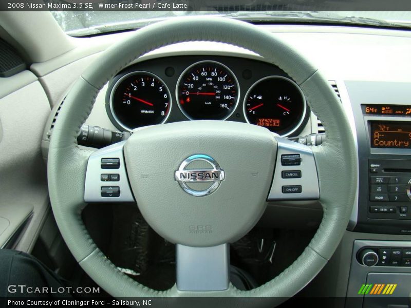 Winter Frost Pearl / Cafe Latte 2008 Nissan Maxima 3.5 SE