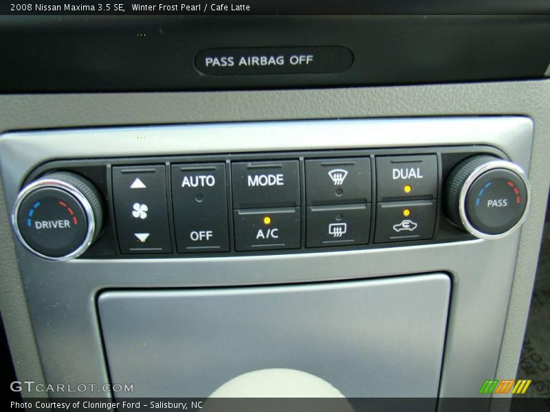 Winter Frost Pearl / Cafe Latte 2008 Nissan Maxima 3.5 SE