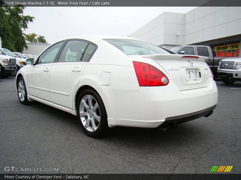 Winter Frost Pearl / Cafe Latte 2008 Nissan Maxima 3.5 SE