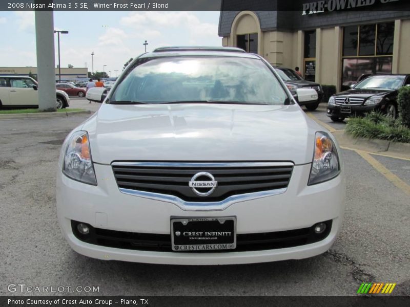Winter Frost Pearl / Blond 2008 Nissan Altima 3.5 SE