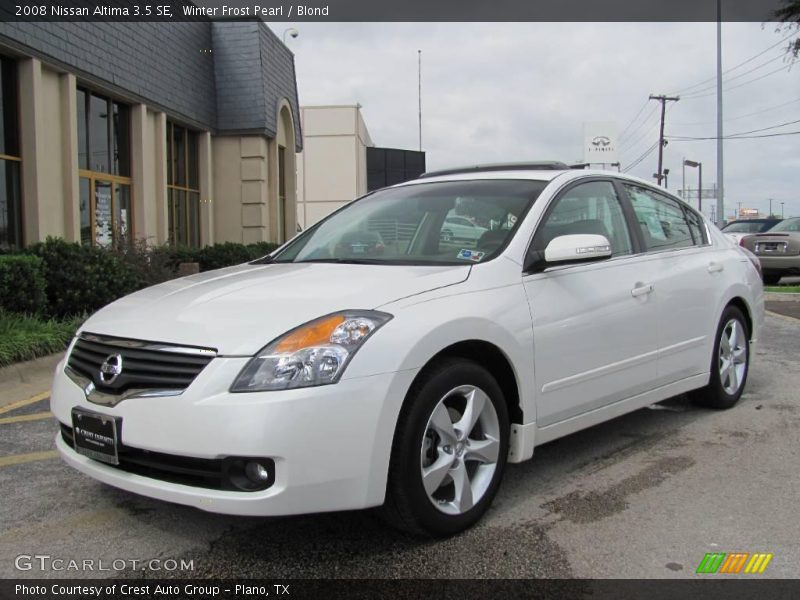 Winter Frost Pearl / Blond 2008 Nissan Altima 3.5 SE
