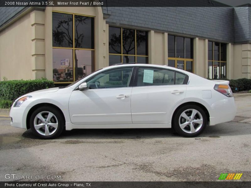 Winter Frost Pearl / Blond 2008 Nissan Altima 3.5 SE