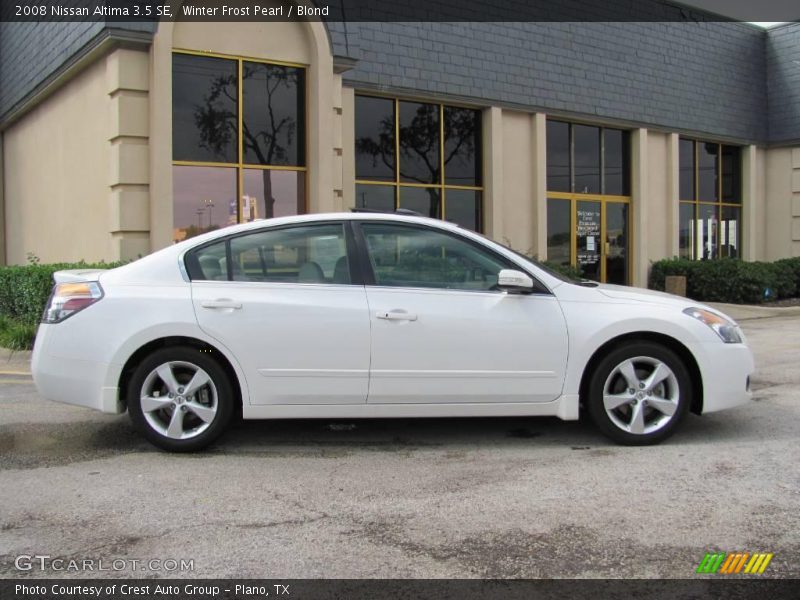 Winter Frost Pearl / Blond 2008 Nissan Altima 3.5 SE