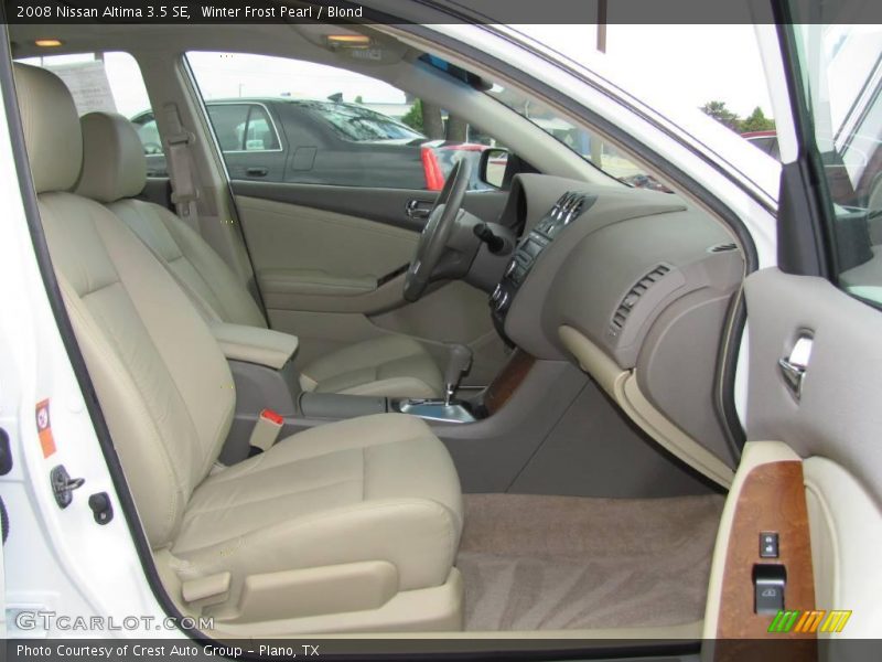 Winter Frost Pearl / Blond 2008 Nissan Altima 3.5 SE