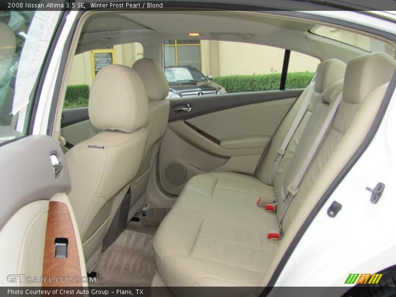 Winter Frost Pearl / Blond 2008 Nissan Altima 3.5 SE