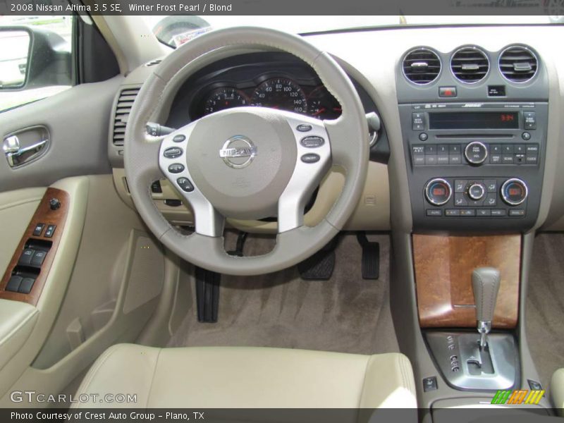 Winter Frost Pearl / Blond 2008 Nissan Altima 3.5 SE
