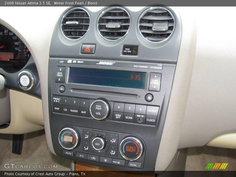 Winter Frost Pearl / Blond 2008 Nissan Altima 3.5 SE