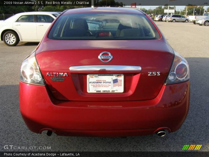 Red Brick Metallic / Charcoal 2009 Nissan Altima 2.5 S