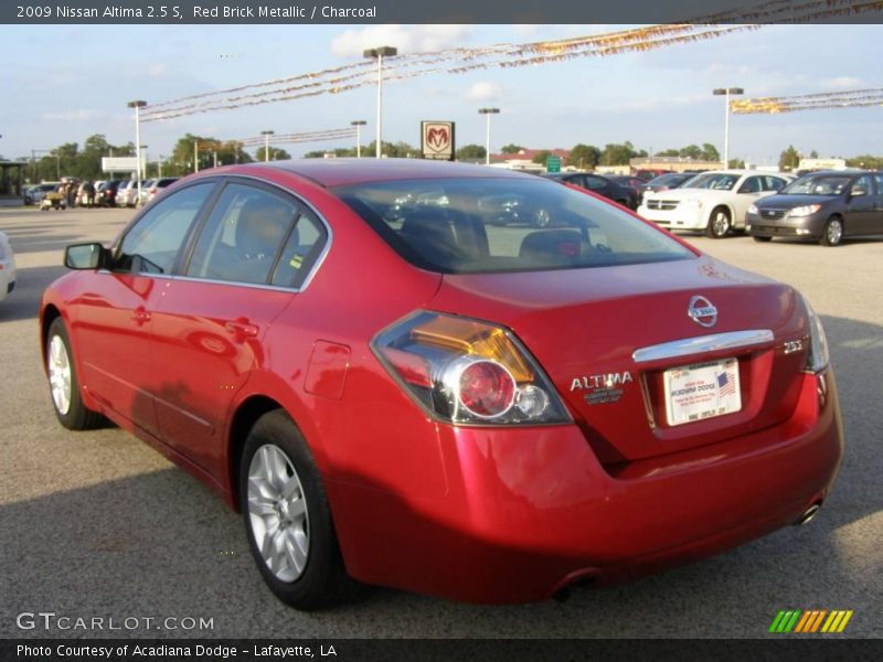 Red Brick Metallic / Charcoal 2009 Nissan Altima 2.5 S