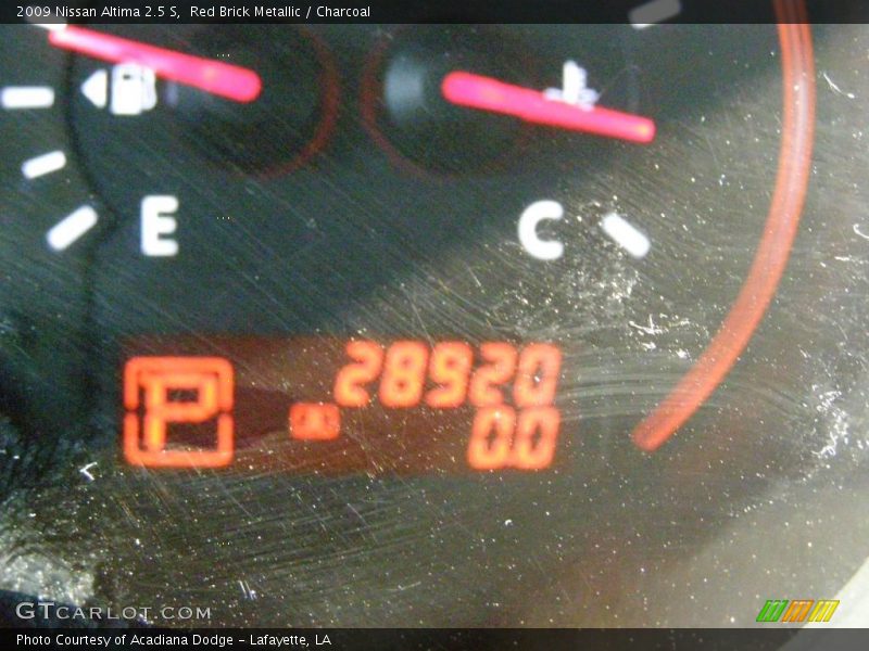 Red Brick Metallic / Charcoal 2009 Nissan Altima 2.5 S