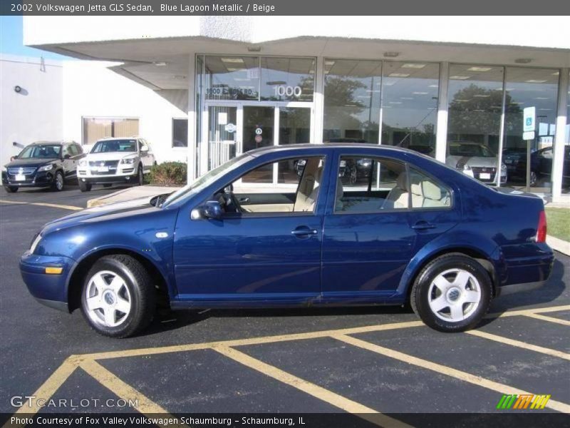 Blue Lagoon Metallic / Beige 2002 Volkswagen Jetta GLS Sedan