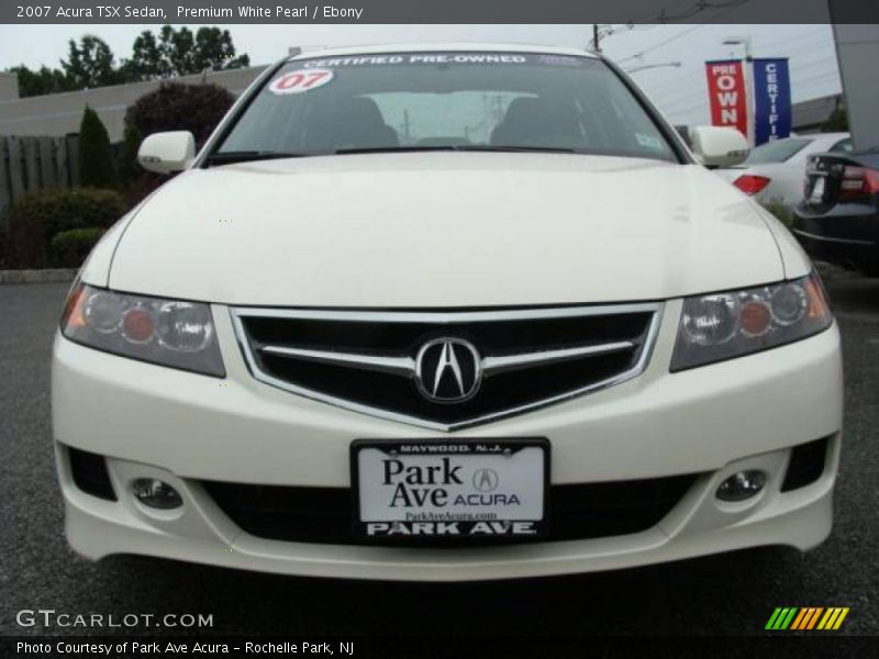 Premium White Pearl / Ebony 2007 Acura TSX Sedan