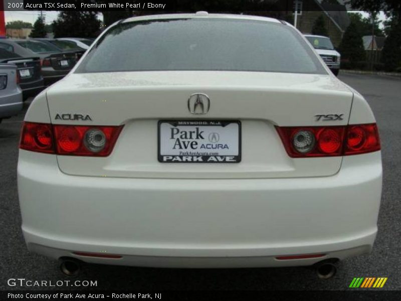 Premium White Pearl / Ebony 2007 Acura TSX Sedan