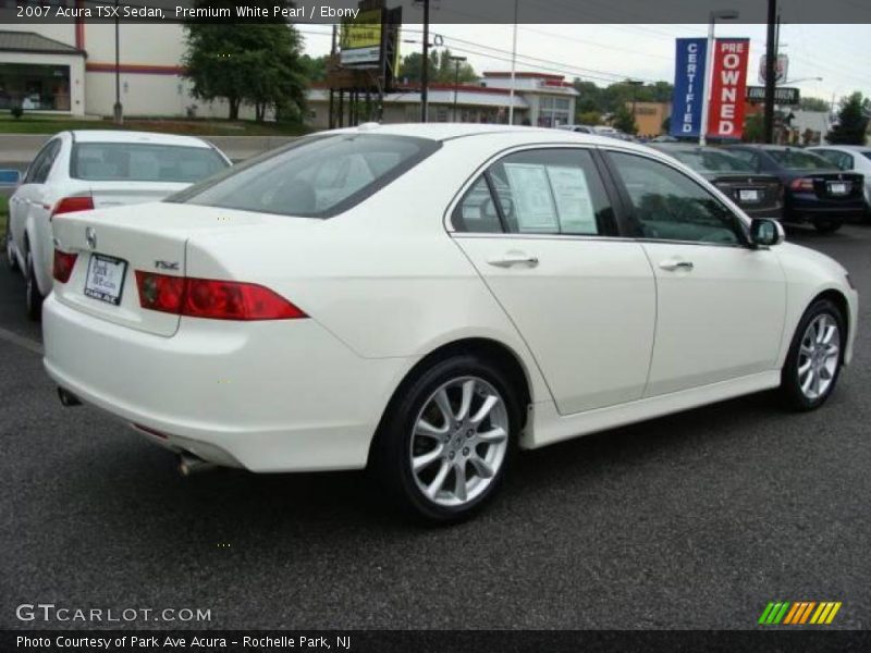 Premium White Pearl / Ebony 2007 Acura TSX Sedan