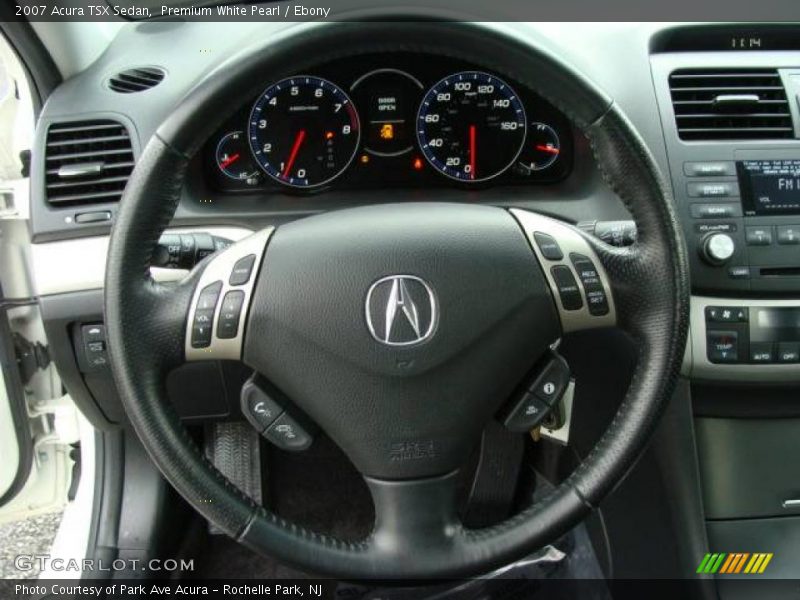 Premium White Pearl / Ebony 2007 Acura TSX Sedan