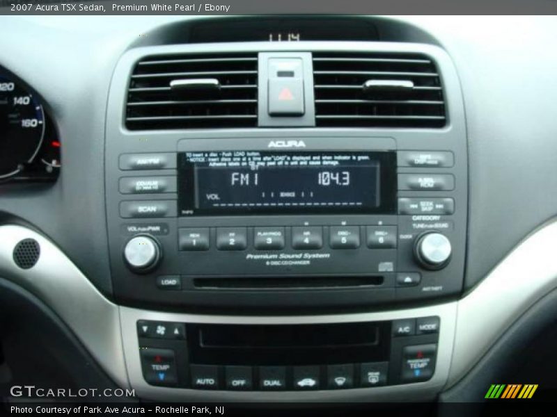 Premium White Pearl / Ebony 2007 Acura TSX Sedan