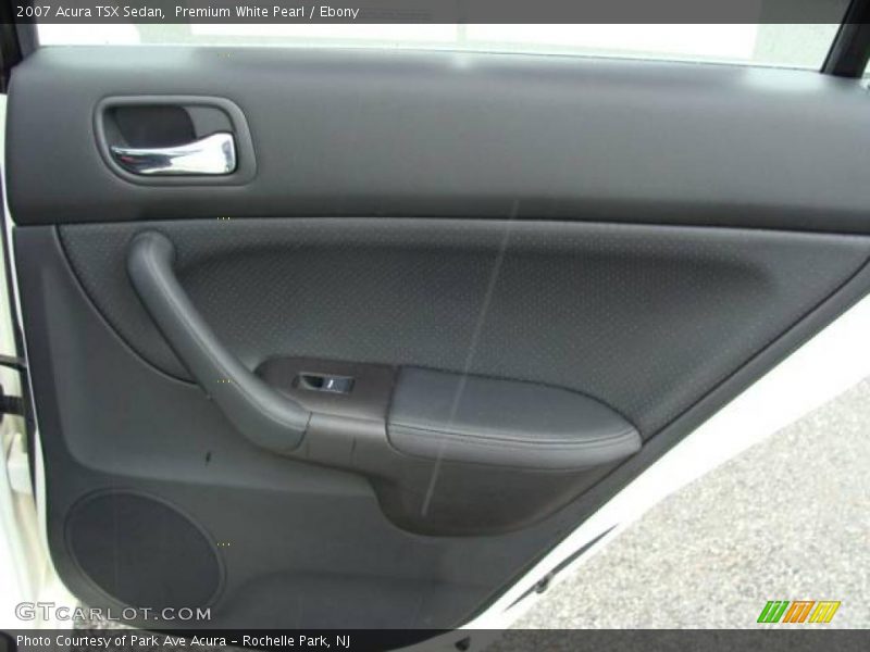 Premium White Pearl / Ebony 2007 Acura TSX Sedan
