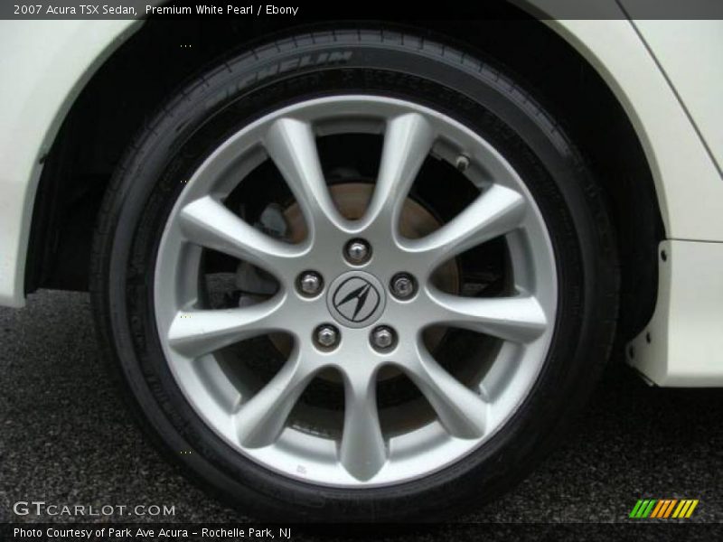 Premium White Pearl / Ebony 2007 Acura TSX Sedan