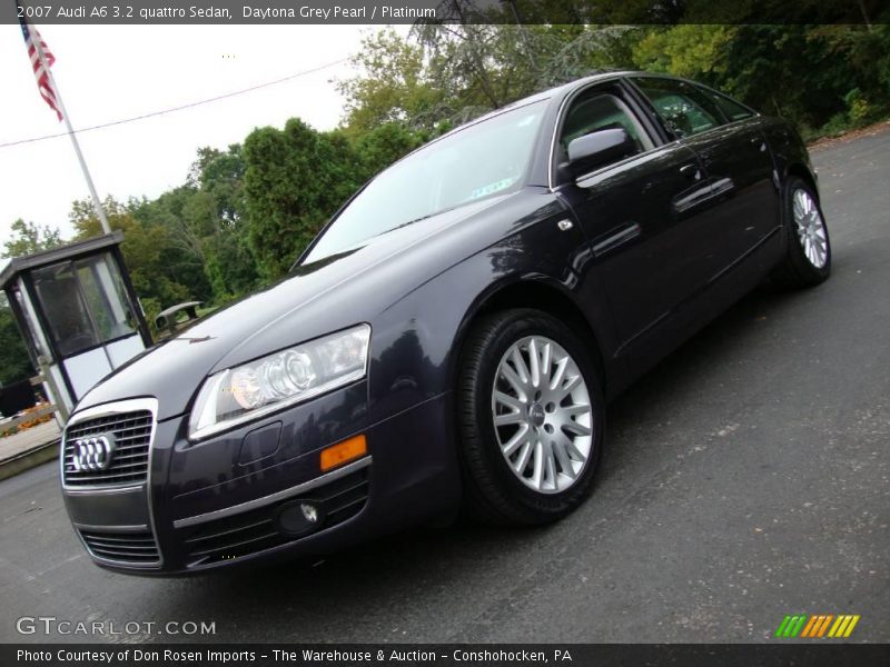 Daytona Grey Pearl / Platinum 2007 Audi A6 3.2 quattro Sedan