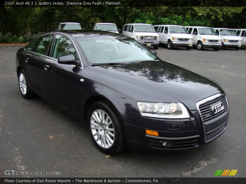 Daytona Grey Pearl / Platinum 2007 Audi A6 3.2 quattro Sedan