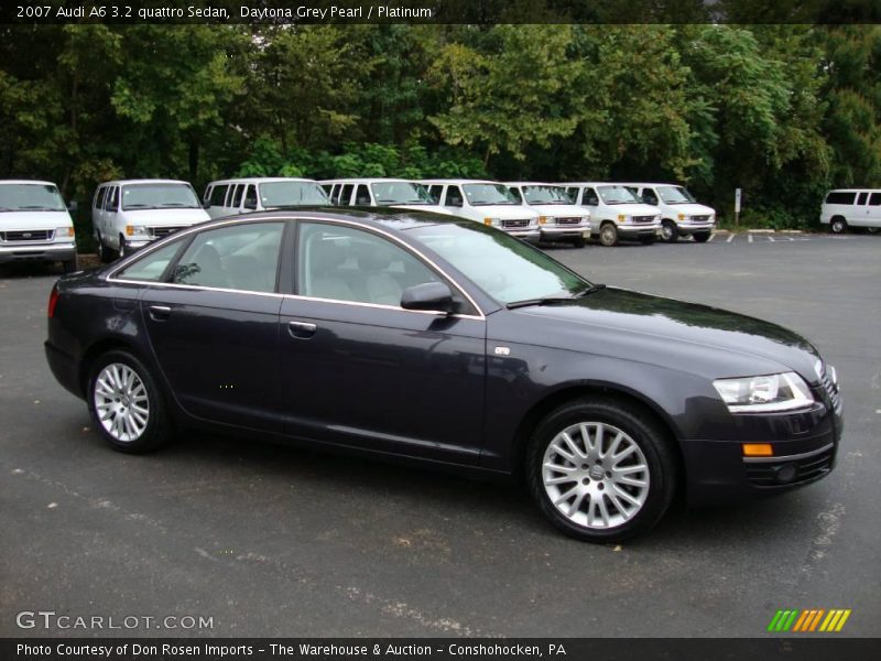 Daytona Grey Pearl / Platinum 2007 Audi A6 3.2 quattro Sedan