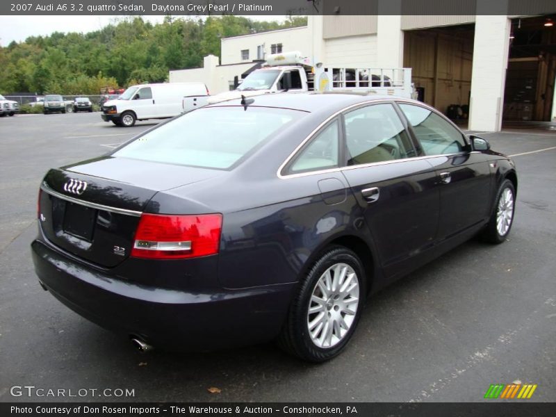 Daytona Grey Pearl / Platinum 2007 Audi A6 3.2 quattro Sedan