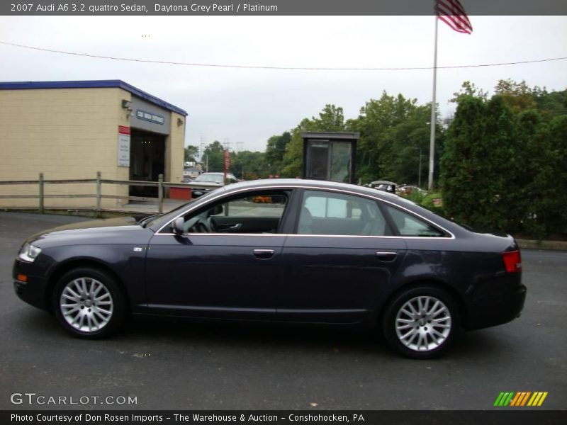 Daytona Grey Pearl / Platinum 2007 Audi A6 3.2 quattro Sedan