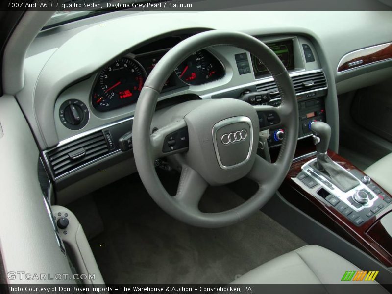 Daytona Grey Pearl / Platinum 2007 Audi A6 3.2 quattro Sedan