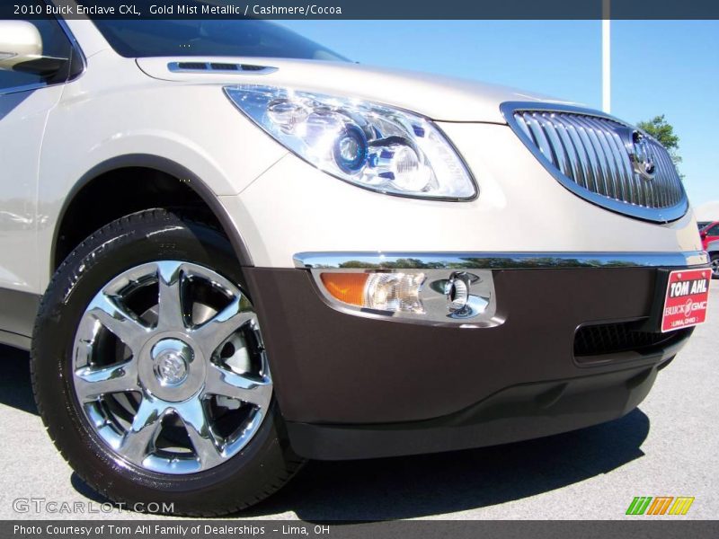 Gold Mist Metallic / Cashmere/Cocoa 2010 Buick Enclave CXL