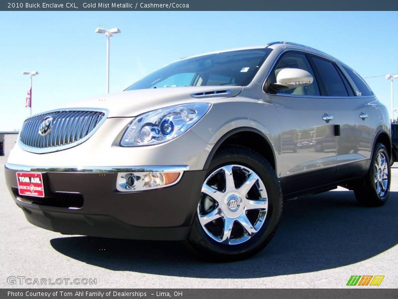 Gold Mist Metallic / Cashmere/Cocoa 2010 Buick Enclave CXL