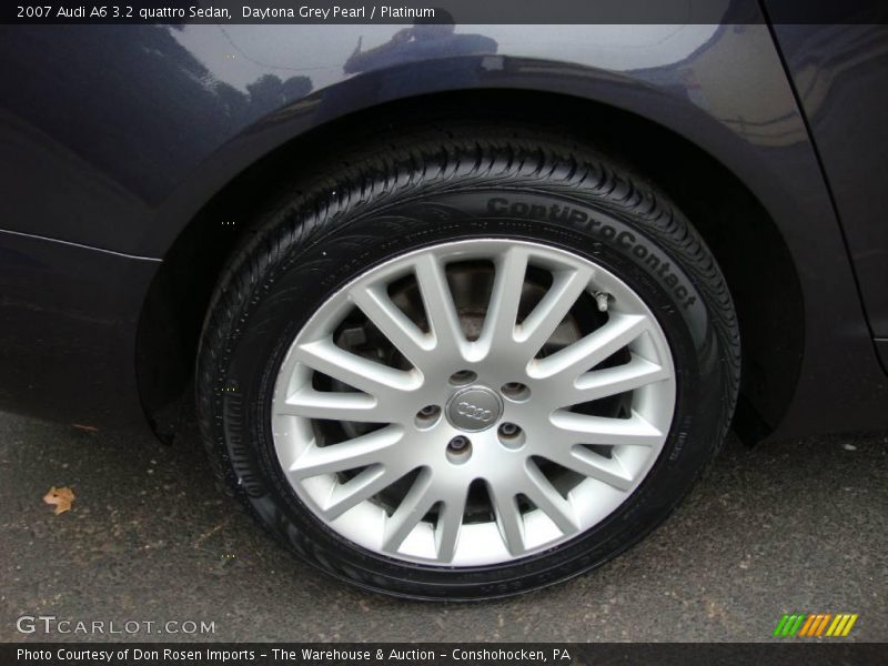 Daytona Grey Pearl / Platinum 2007 Audi A6 3.2 quattro Sedan
