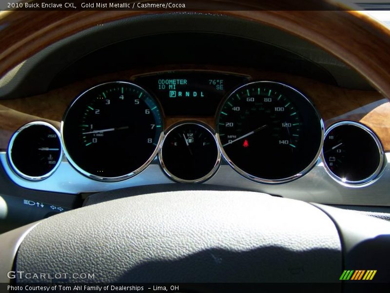 Gold Mist Metallic / Cashmere/Cocoa 2010 Buick Enclave CXL