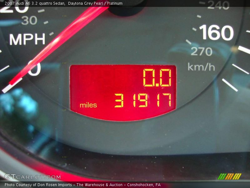Daytona Grey Pearl / Platinum 2007 Audi A6 3.2 quattro Sedan