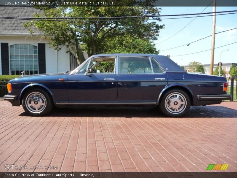 Dark Blue Metallic / Beige/Blue 1991 Rolls-Royce Silver Spur II